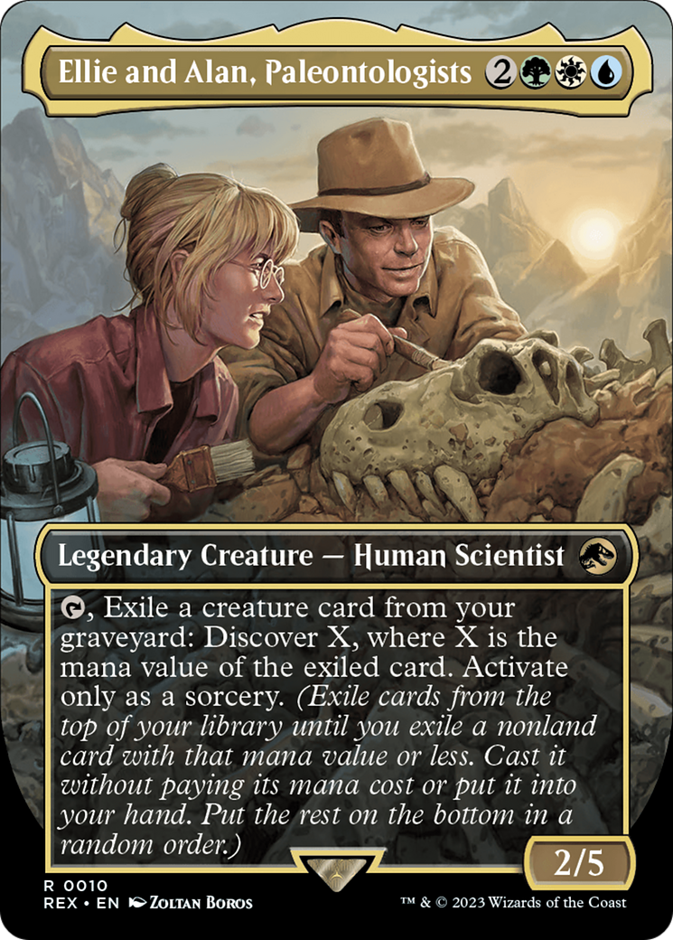 Ellie and Alan, Paleontologists (Borderless) (010) Foil - Jurassic World Collection