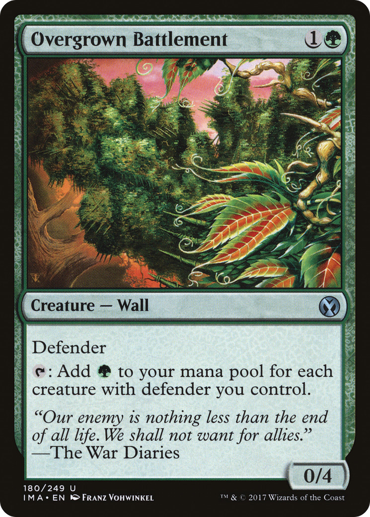 Overgrown Battlement (180) Foil - Iconic Masters