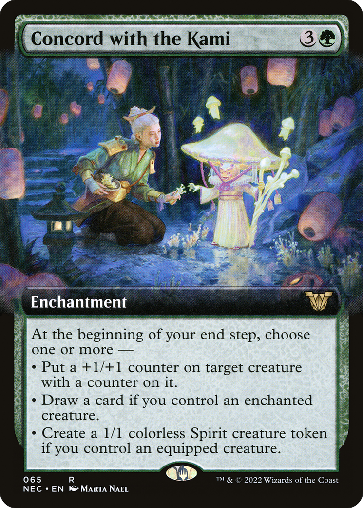 Concord with the Kami (Extended Art) (065) - Neon Dynasty Commander