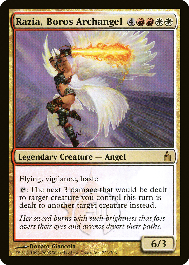 Razia, Boros Archangel (223) Foil - Ravnica: City of Guilds