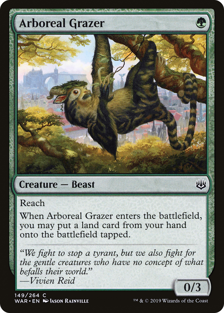 Arboreal Grazer (149) Foil - War of the Spark
