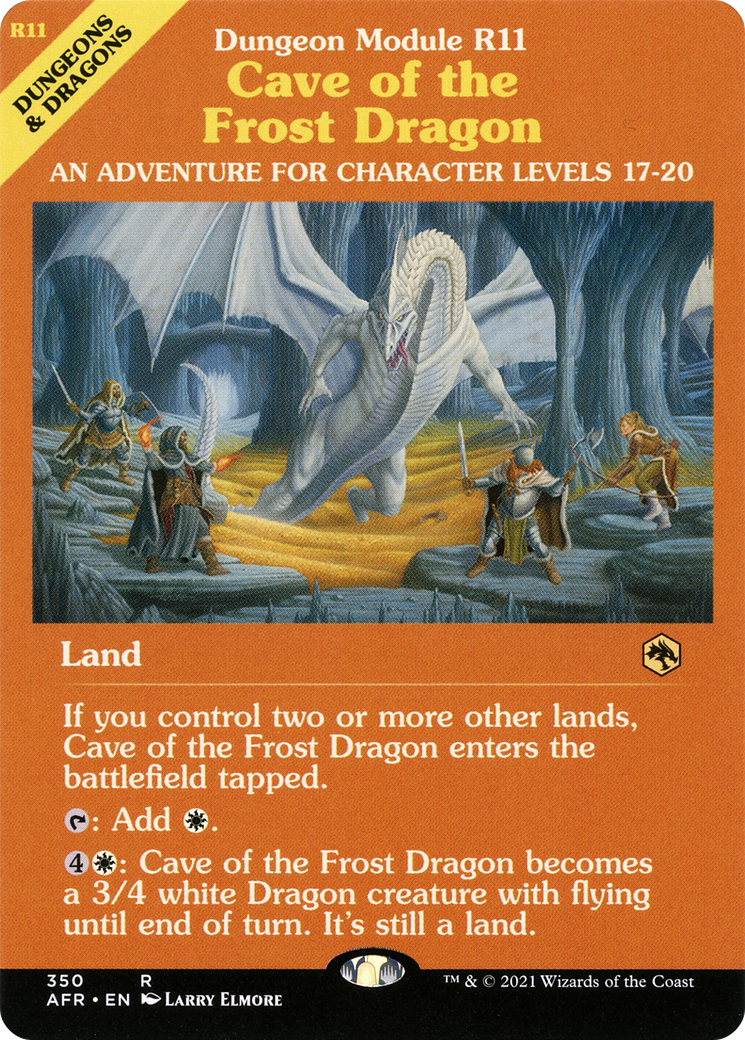 Cave of the Frost Dragon (Dungeon Module) (Showcase) (350) - Adventures in the Forgotten Realms