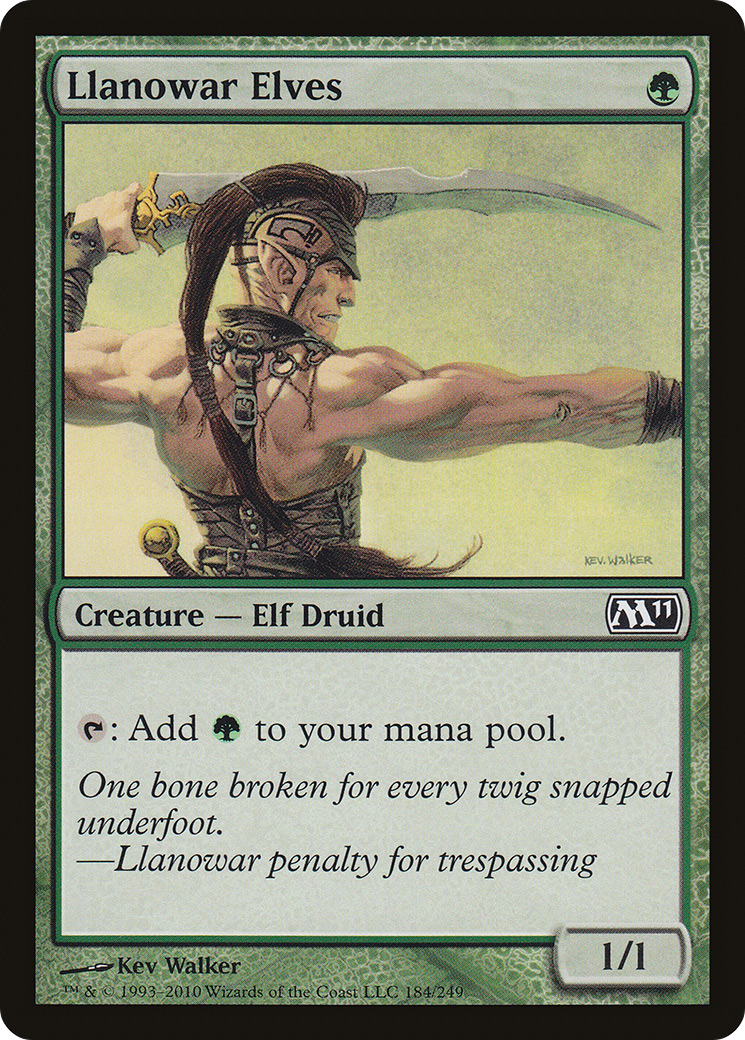Llanowar Elves (184) Foil - Magic 2011