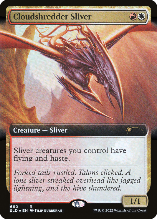 Cloudshredder Sliver (Extended Art) (660) Foil - Secret Lair Drop