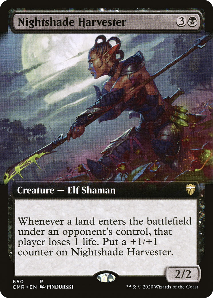 Nightshade Harvester (Extended Art) (650) - Commander Legends