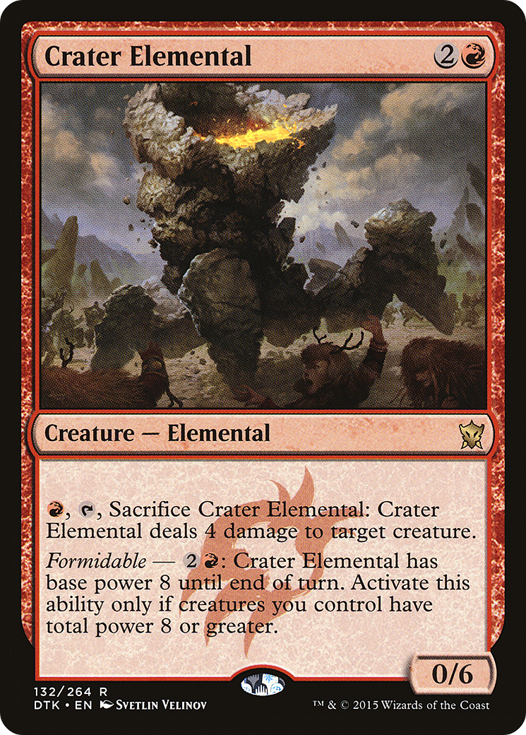 Crater Elemental (132) Foil - Dragons of Tarkir