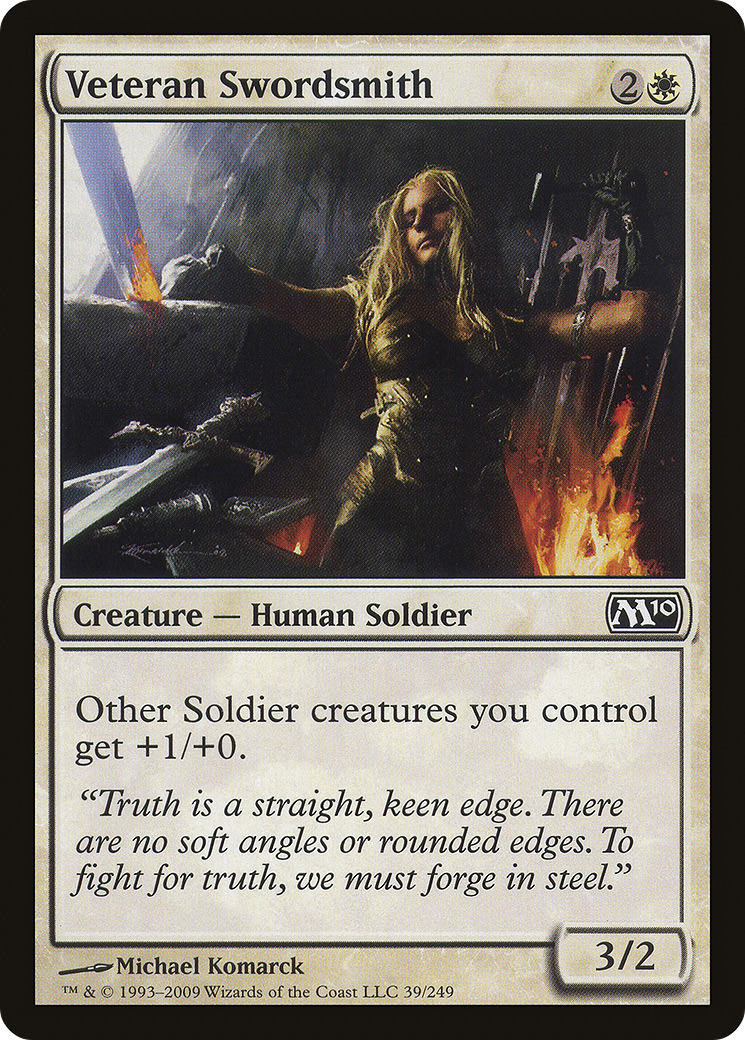 Veteran Swordsmith (039) Foil - Magic 2010