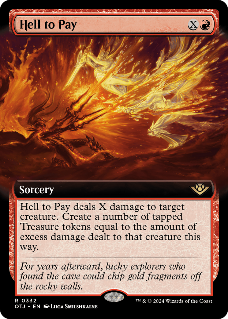 Hell to Pay (Extended Art) (332) Foil - Outlaws of Thunder Junction