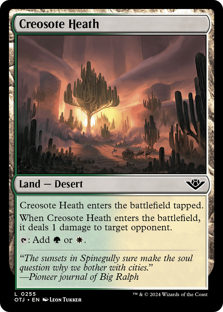Creosote Heath (255) Foil - Outlaws of Thunder Junction