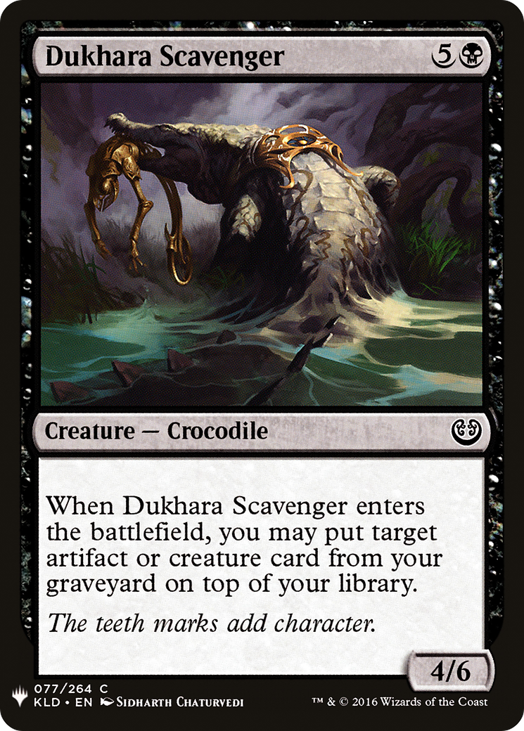 Dukhara Scavenger (KLD-77) - The List