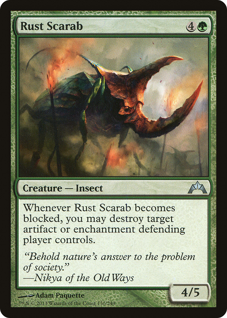 Rust Scarab (130) Foil - Gatecrash