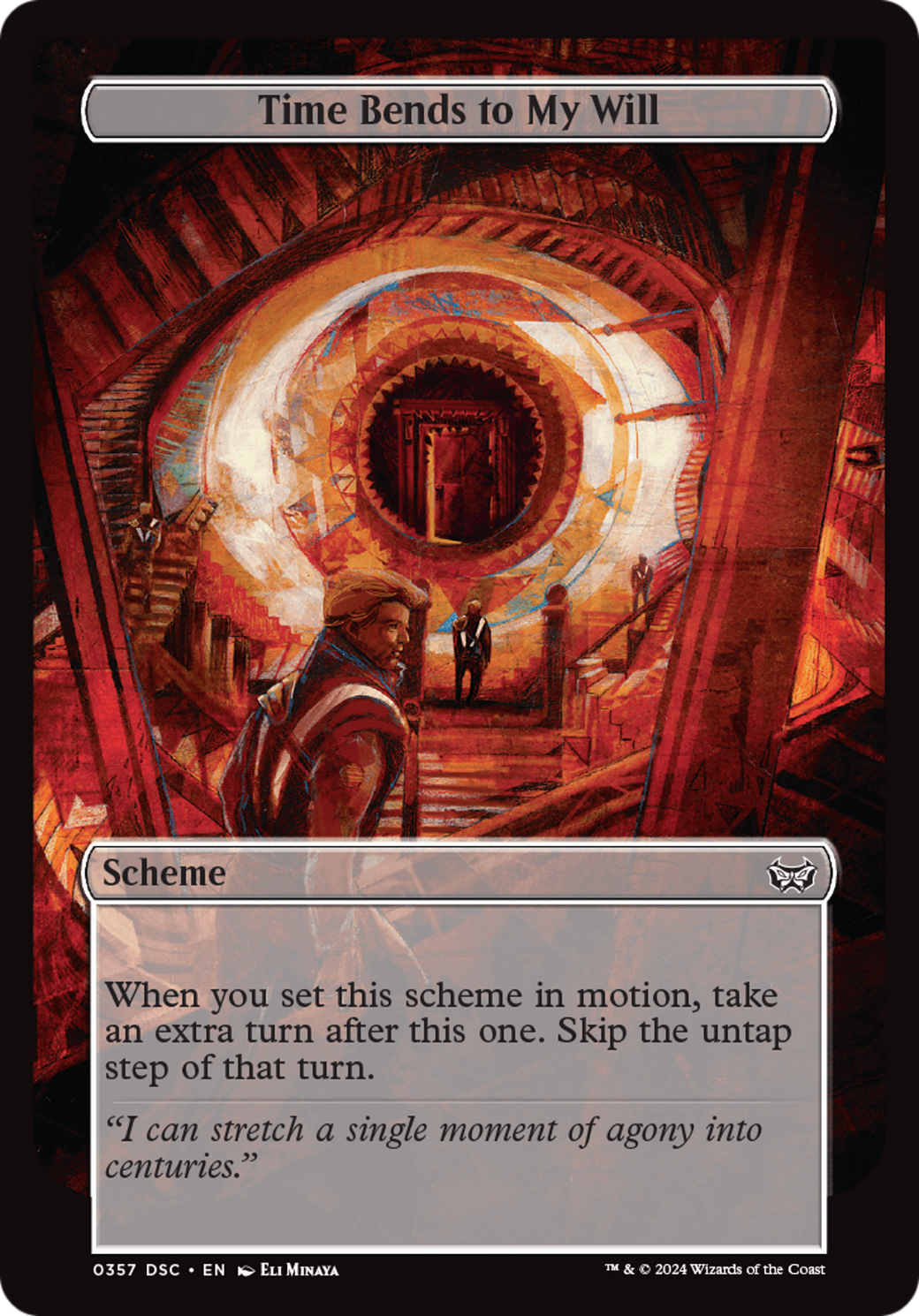 Time Bends to My Will (Full Art) (357) - Duskmourn: House of Horror Commander