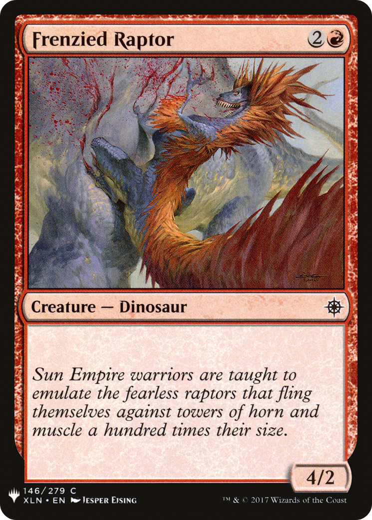 Frenzied Raptor (XLN-146) - The List