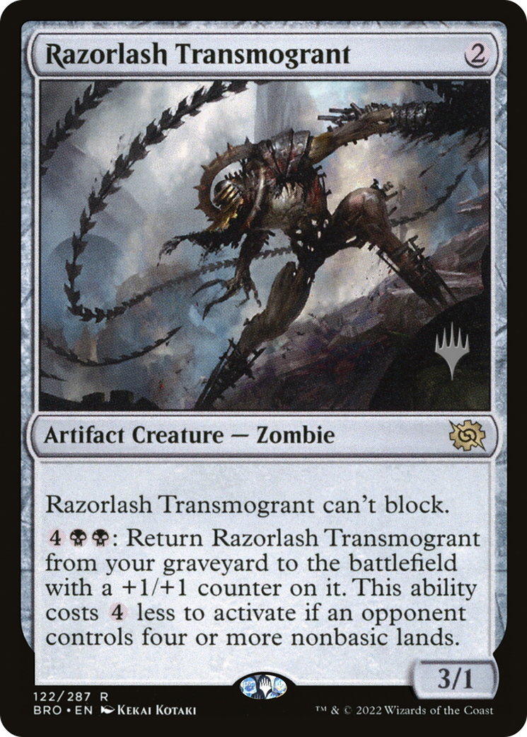 Razorlash Transmogrant (122) Foil - The Brothers' War Promos
