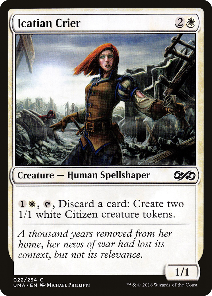 Icatian Crier (022) - Ultimate Masters Foil