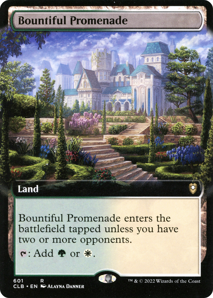 Bountiful Promenade (Extended Art) (601) Foil - Commander Legends: Battle for Baldur's Gate