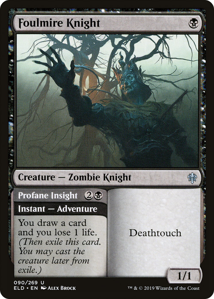 Foulmire Knight (090) Foil - Throne of Eldraine