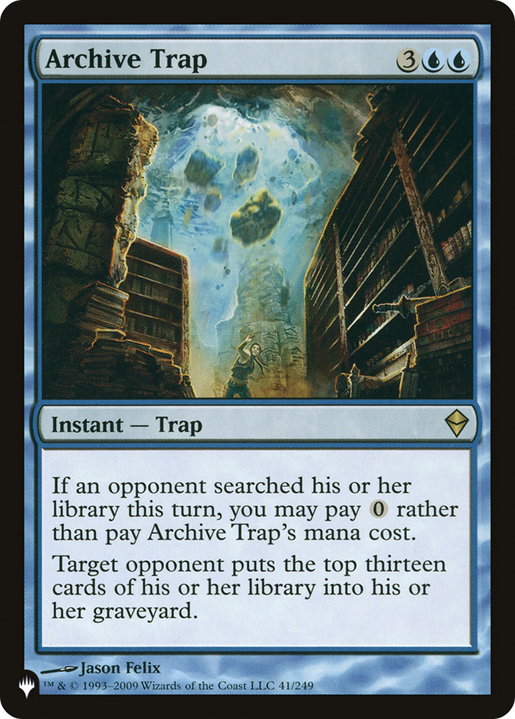 Archive Trap (41/249) - The List