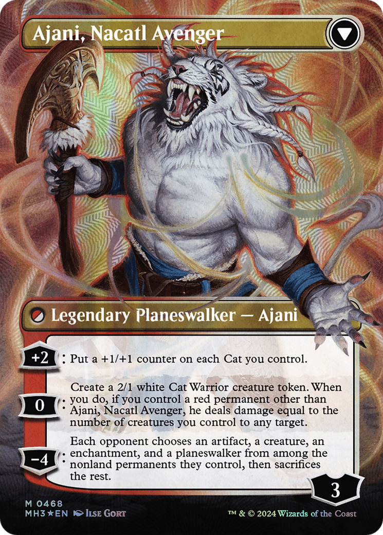 Ajani, Nacatl Pariah // Ajani, Nacatl Avenger(Borderless) Foil (468)