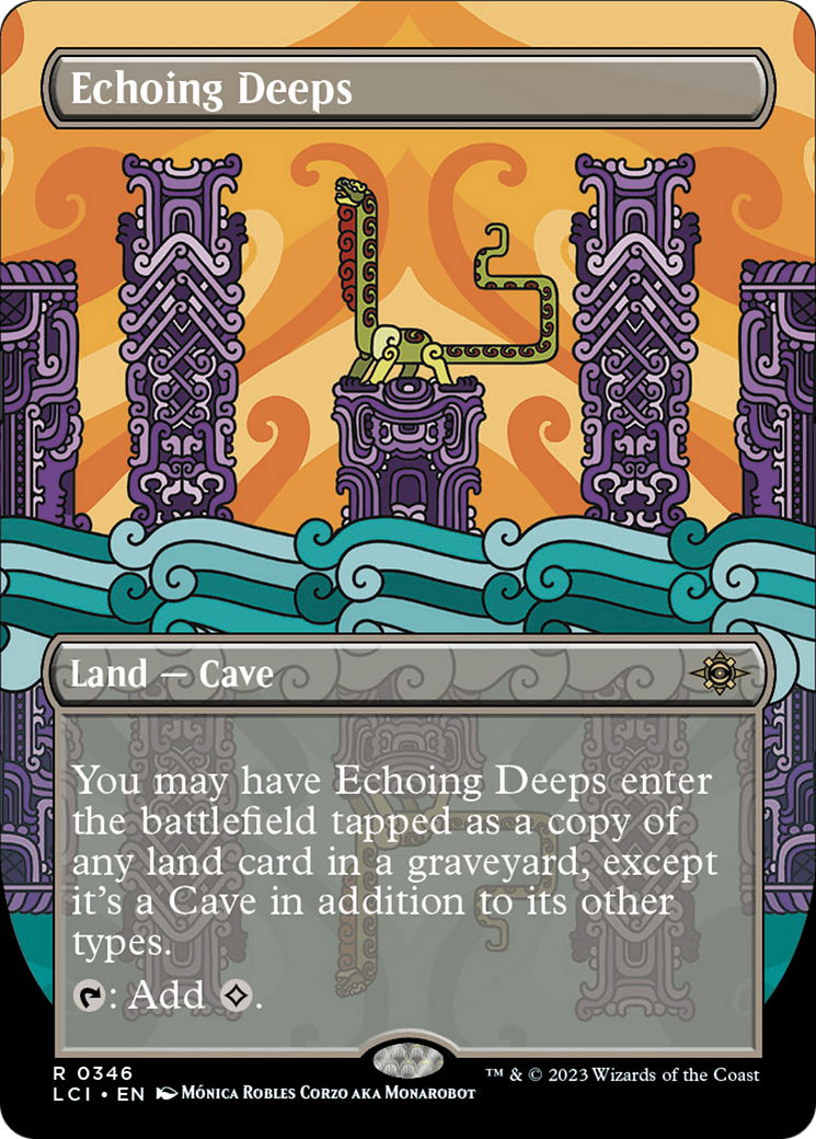 Echoing Deeps (Borderless) (346) Foil - The Lost Caverns of Ixalan