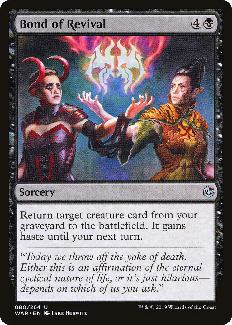 Bond of Revival (080) Foil - War of the Spark