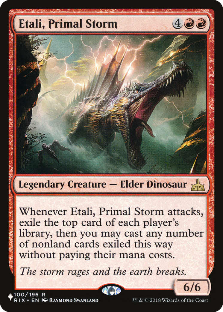 Etali, Primal Storm (RIX-100) - The List