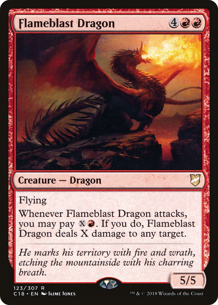 Flameblast Dragon (123) - Commander 2018
