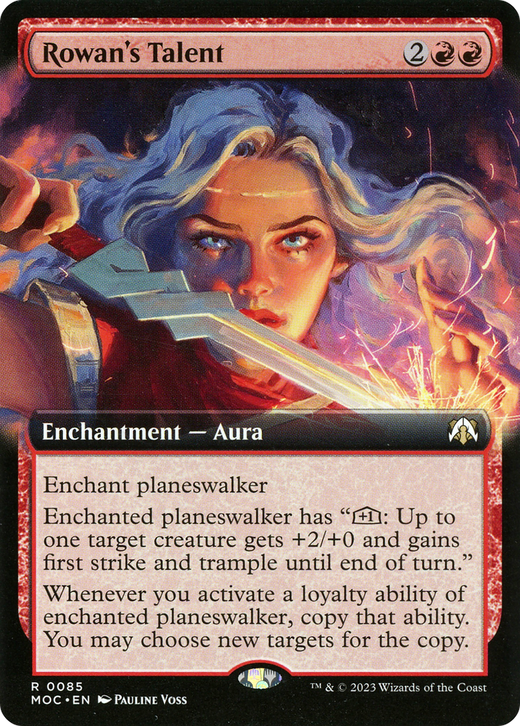 Rowan's Talent (Extended Art) (085) Foil - March of the Machine Commander
