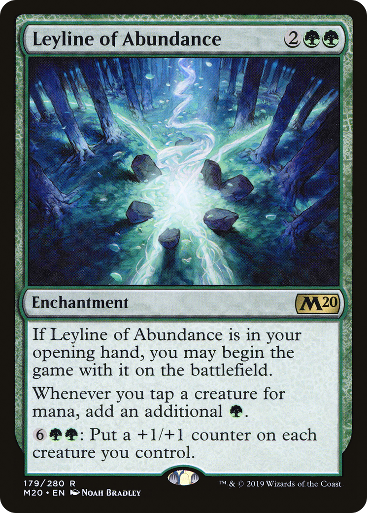 Leyline of Abundance (179) Foil - Core Set 2020