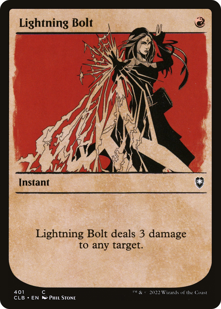 Lightning Bolt (Showcase) (401) Foil - Commander Legends: Battle for Baldur's Gate