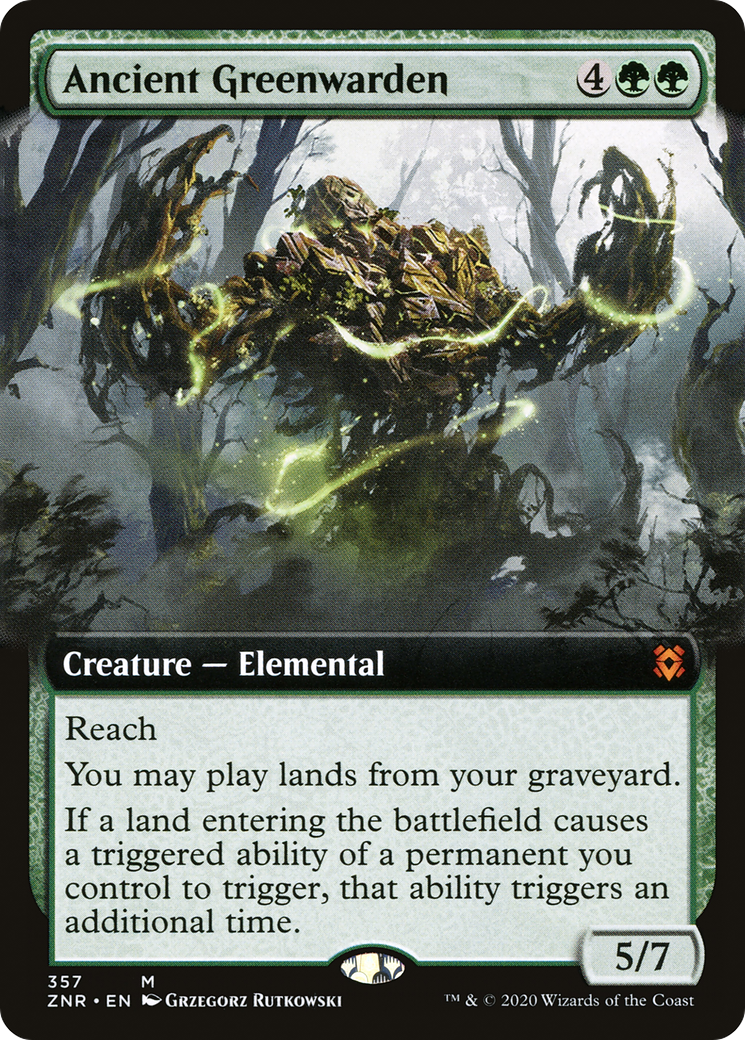 Ancient Greenwarden (Extended Art) (357) Foil - Zendikar Rising