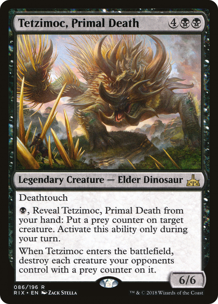 Tetzimoc, Primal Death (086) Foil - Rivals of Ixalan