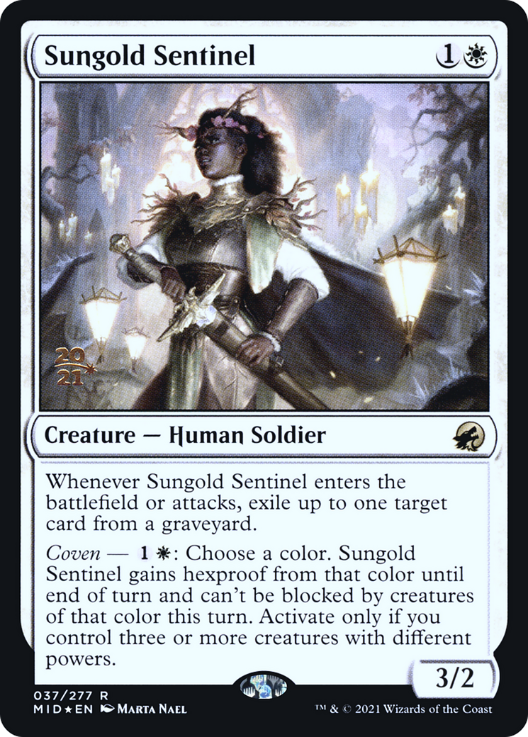 Sungold Sentinel (037) Foil - Innistrad: Midnight Hunt Promos