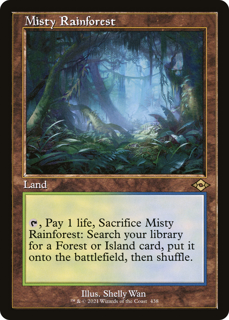 Misty Rainforest (Retro) (438) Foil - Modern Horizons 2