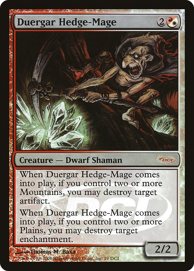 Duergar Hedge-Mage (019) Foil - DCI Promos