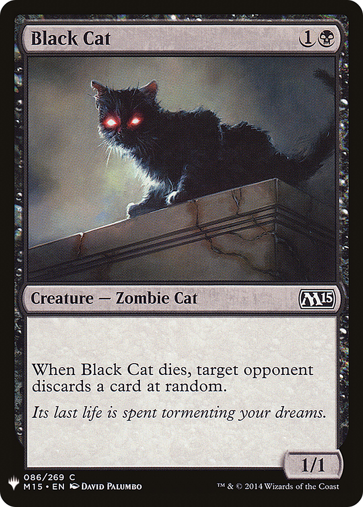Black Cat (M15-86) - The List