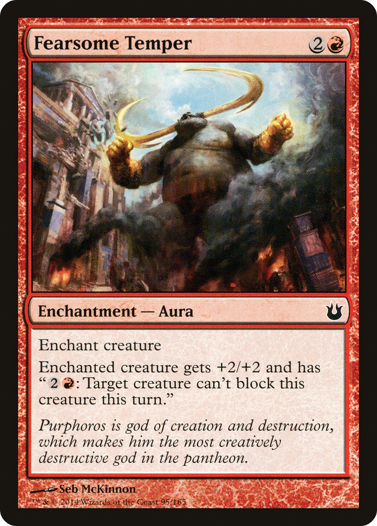 Fearsome Temper (095) Foil - Born of the Gods
