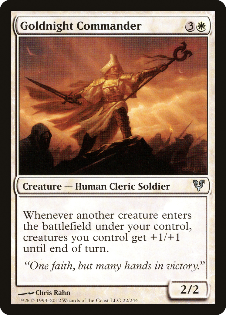 Goldnight Commander (022) Foil - Avacyn Restored