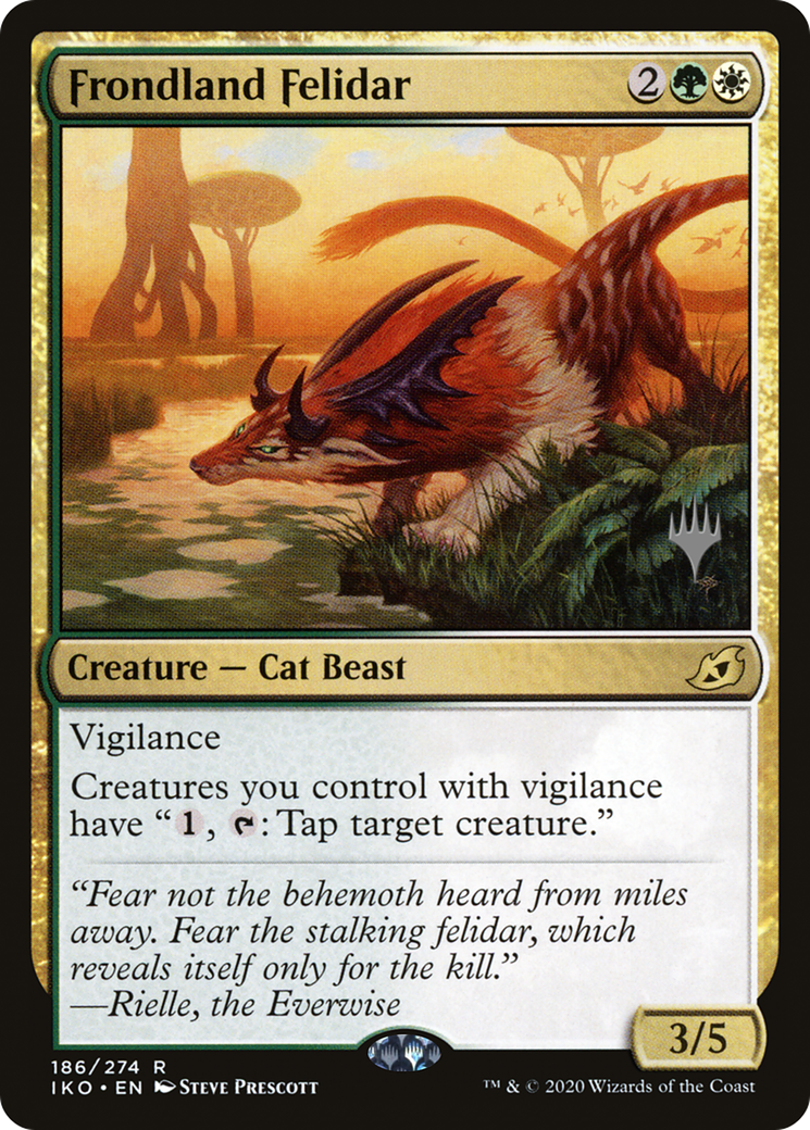 Frondland Felidar (186) Foil - Ikoria: Lair of Behemoths Promos