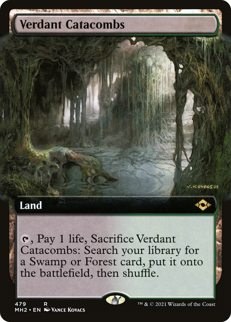 Verdant Catacombs (Extended Art) (479) Foil - Modern Horizons 2