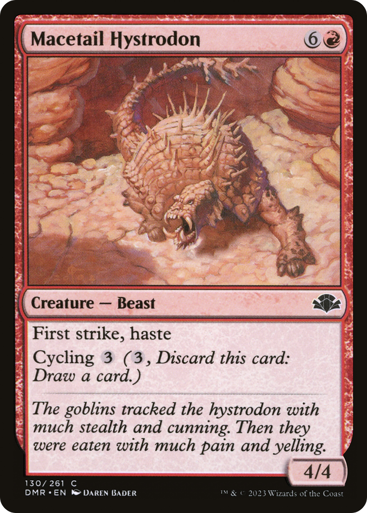 Macetail Hystrodon (130) Foil - Dominaria Remastered