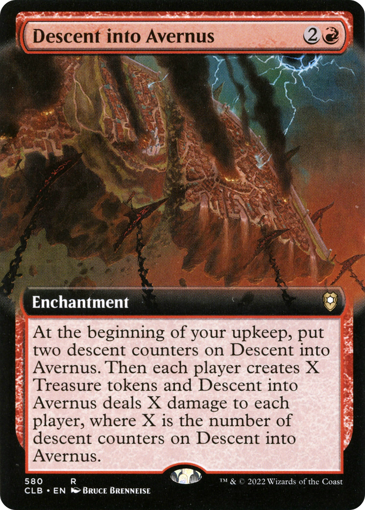 Descent into Avernus (Extended Art) (580) Foil - Commander Legends: Battle for Baldur's Gate