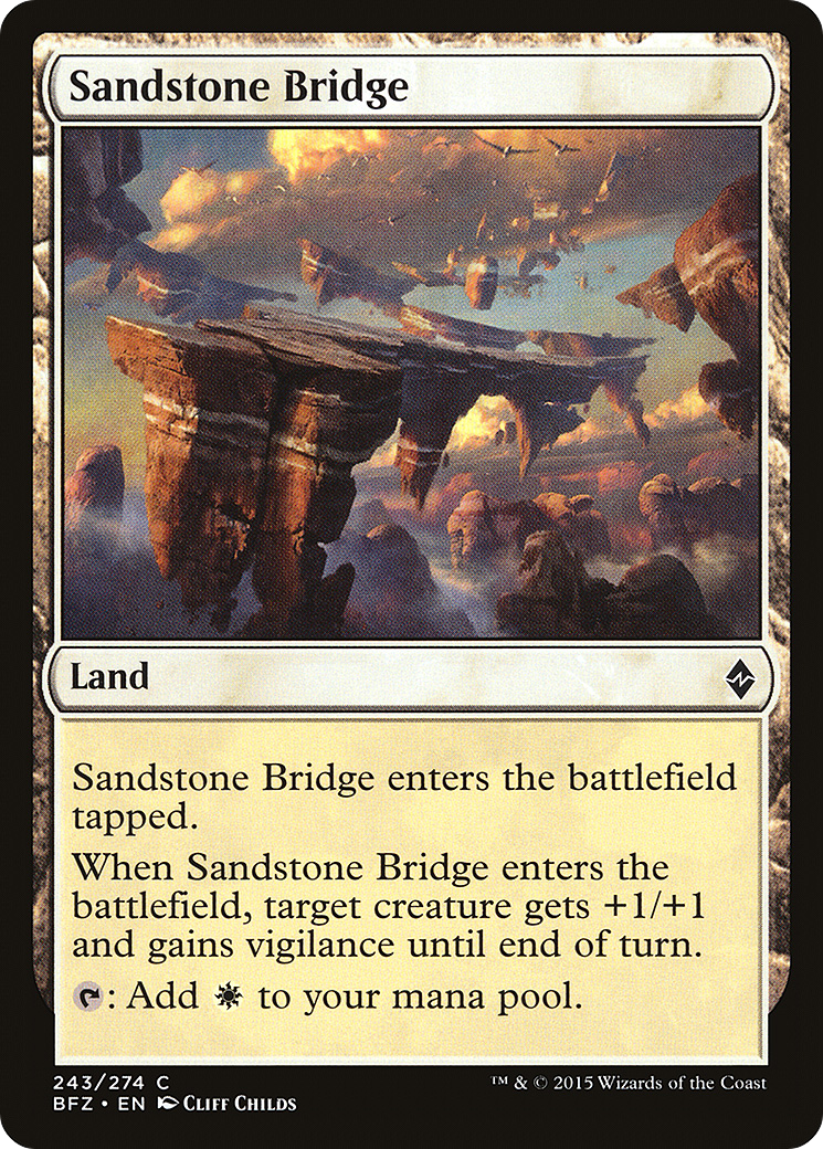 Sandstone Bridge (243) - Battle for Zendikar