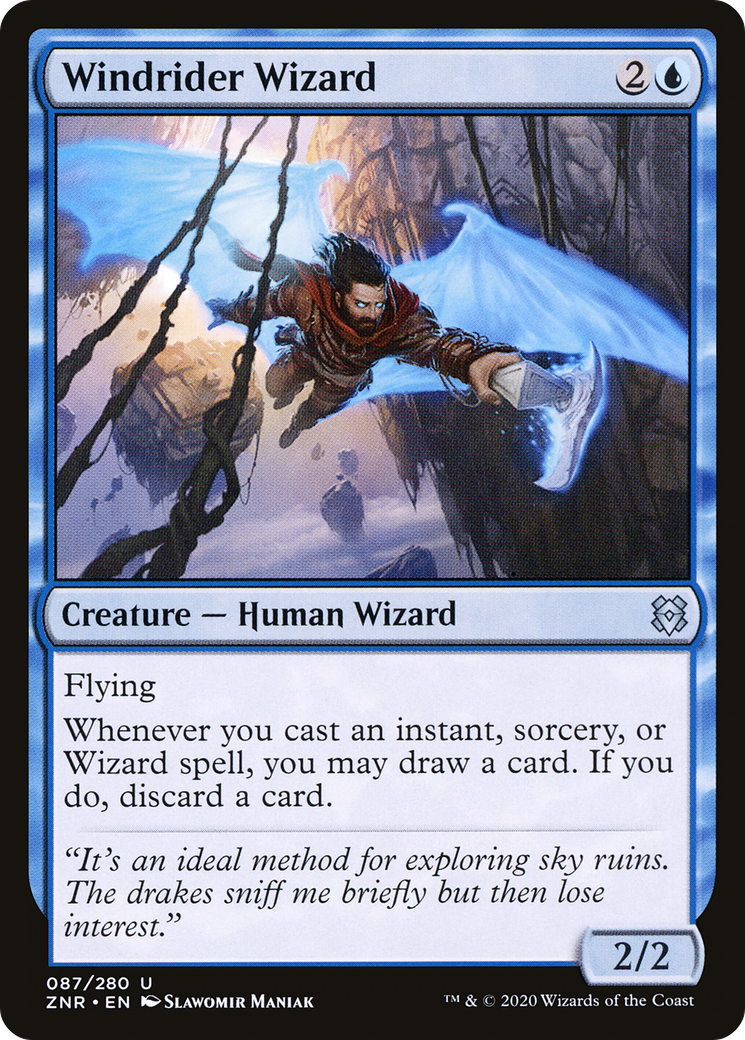Windrider Wizard (087) Foil - Zendikar Rising