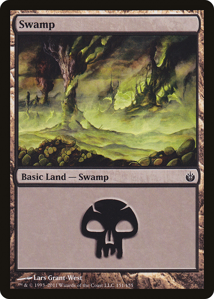 Swamp (151) Foil - Mirrodin Besieged