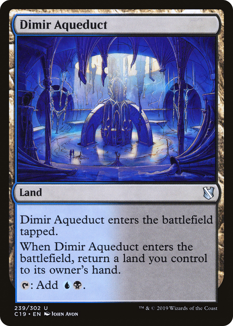 Dimir Aqueduct (239) - Commander 2019