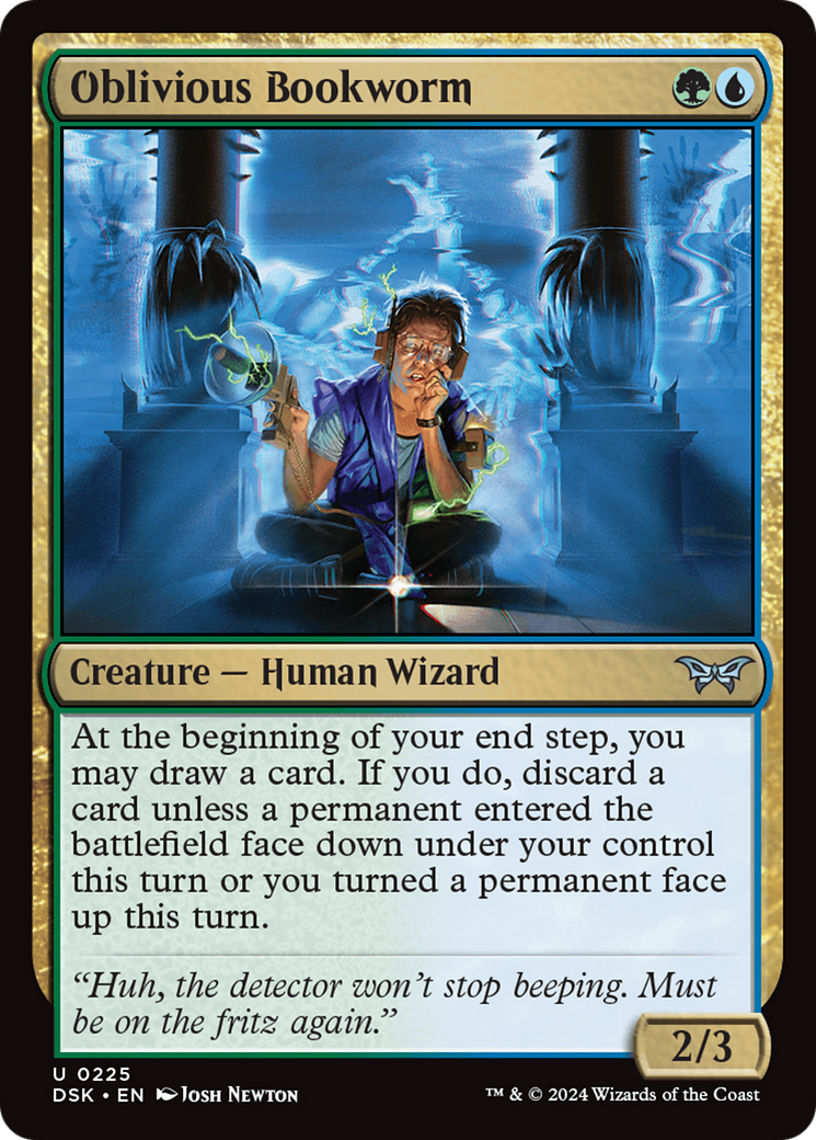 Oblivious Bookworm (225) Foil - Duskmourn: House of Horror