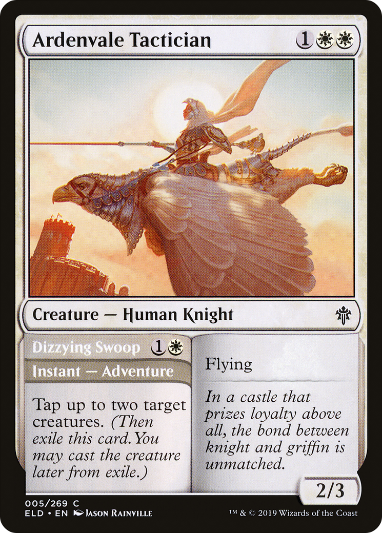 Ardenvale Tactician // Dizzying Swoop (005) - Throne of Eldraine