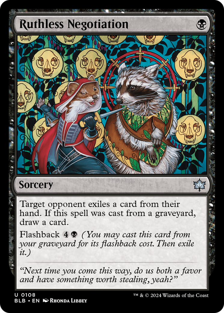 Ruthless Negotiation (108) Foil - Bloomburrow