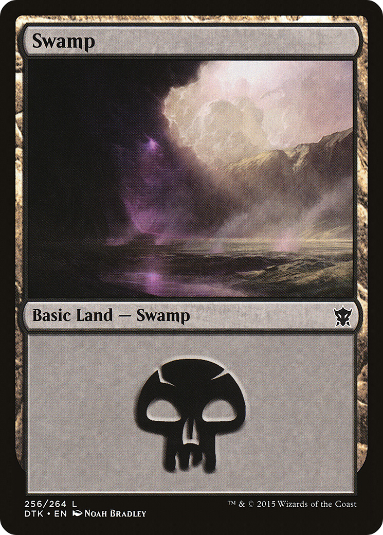 Swamp (256) Foil - Dragons of Tarkir